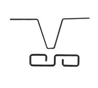 WIHFHGZ Clip Adaptateur Gouttière en Fer Noir, Crochet Pout Chaîne de Pluie en Forme de V - Résistant et Facile à Installer pour Raccord Descente d’Eau