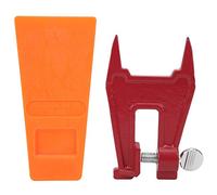WIHFHGZ Coin d’Abattage 5.5in, Plastique Technique Orange avec Support de Plaque, Léger et Résistant - Contrôle Précis de la Direction de Chute, Accessoire Professionnel pour Bûcherons