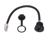 WIHFHGZ Connecteur RJ45 Étanche, Coupleur Mâle - Femelle 8 Broches, Câble Industriel 0, avec Capuchon Antipoussière - Installation Simple, Verrouillage Fileté, Usage Professionnel