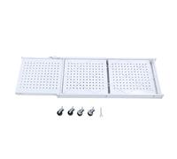 WIHFHGZ Étagère Pliable en Acier au Carbone avec roulettes, 5 Niveaux, Rangement Solide pour Garage et Cuisine - Mobilité Facile, Design Compact et Stable (3 Niveaux)