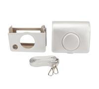 WIHFHGZ Étui Appareil Photo Mini Evo, Sac à Bandoulière en Cuir PU, Couverture Flip Magnétique, Résistant aux Rayures, Vintage Classique - Protection Complète, Design Élégant, Pratique e (Argent)