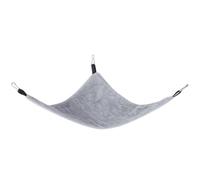 WIHFHGZ Hamac Triangle pour Petit Animal, Lit Suspendu en Toile, Gris ou Jaune, 40x19 cm - Confort Durable, Facile à Installer, pour Hamsters, Ecureuils et Autres Petits Animaux (Grise)