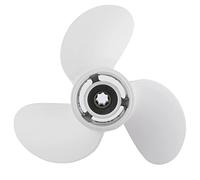 WIHFHGZ Hélice Aluminium 3 Pales, 7 Cannelures, Pas 8 1 / 2x8 1/2 - Finition Anticorrosion, Meilleure Traction, Compatible Moteur Hors - Bord 6-8CV