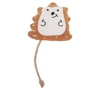 WIHFHGZ Jouet à Mâcher Peluche Sonore, Jouet Interactif pour Chat avec Herbe à Chat, Stimulation Sensorielle et Dents Propres - Jouet Léger, Sûr et Adapté à Tous Âges (Hérissonne)
