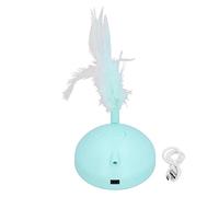 WIHFHGZ Jouet Chat Électrique, Balle Clignotante avec Plumes, Compact 8x8x19cm - Interaction Automatique, Capteur Infrarouge, Jeu Intérieur pour Chats