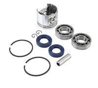 WIHFHGZ Kit Segments Pistons 37mm, Joint Étanchéité Huile Moteur pour Tronçonneuse 017 MS170 - Haute Durabilité, Installation Facile, Usage Agricole et Forestier