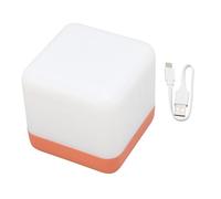 WIHFHGZ Lampe de Chevet LED Cubique Rechargeable, Lumière Douce Réglable avec Minuteur Flip USB, Compacte pour Enfants et Adultes - Batterie Longue Durée, Pratique et Mobile