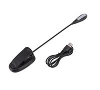 WIHFHGZ Lampe de Lecture LED, Clip Portable Noir, 360° Flexible - Protection des Yeux, Recharge USB, Idéal pour Bureau et Chambre