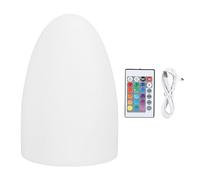 WIHFHGZ Lampe de Nuit Œuf LED, 16 Couleurs RVB, 10x15 cm Rechargeable USB - Design Étanche IP65 Antichoc, Télécommande 24 Touches, Ambiance Polyvalente pour Maison et Fête