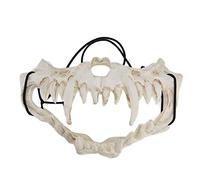 WIHFHGZ Masque de crâne Latex Tiger Toard Type de masque effrayant réglable durable pour le théâtre du festival de fête
