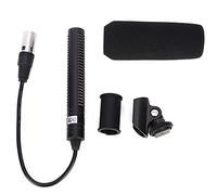 WIHFHGZ Microphone à condensateur stéréo pour caméra, Enregistrement vidéo, Noir, unidirectionnel, Anti-interférences