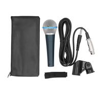 WIHFHGZ Microphone Dynamique Vocal Filaire en Alliage d'Aluminium, Cardioïde avec Port XLR 3 Broches pour Scène, Chants et Karaoké - Haute Sensibilité, Construction Robuste, Utilisation