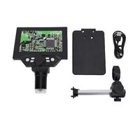 WIHFHGZ Microscope Numérique Électronique 5,5 Pouces, Grossissement 1000X, Écran HD 1080P, 8 Lumières LED - Affichage Haute Définition, Connexion PC, Usage en Réparation et Observation