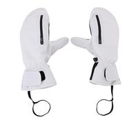 WIHFHGZ Moufle de Ski Blanche Taille L, Gants de Neige avec Poche Zippée et Fonction Touchscreen - Imperméable, Antidérapant, Protection Contre Le Froid pour Homme et Femme (XL)
