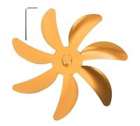 WIHFHGZ Pares du ventilateur de cheminée Remplacement - matériau durable en alliage en alliage en aluminium, 7 feuilles pour une circulation d'air chaude améliorée, compatible avec la (type 4)