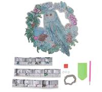 WIHFHGZ Peinture Diamant Hibou, Kit Broderie 3D, Tableau DIY Décor Chambre Bureau - Ambiance Lumineuse, Strass Résine Brillants, Cadeau Créatif
