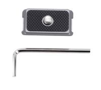 WIHFHGZ Plaque de Détachement Rapide 1/4 Pouce, Adaptateur de Support Caméra en Alliage d'Aluminium et Silicone - Fixation Magnétique Sécurisée, Compatible 360 Pro2 X4 X3 X2