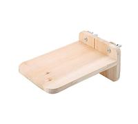 WIHFHGZ Plateforme en Bois, Plateau avec Vis, 17.5x12x8 cm, Durable et Facile à Installer - Aire de Jeu et Repos, Adaptée aux Petits Rongeurs