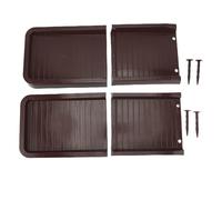 WIHFHGZ Rallonge de Descente de Gouttière, Bloc d'Éclaboussures, 60 x 25,5 cm - Installation Rapide, Matériau PP Résistant aux Intempéries, Protection Fondation et Jardin (Brun)