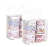 WIHFHGZ Ruban Adhésif Washi avec Motif Licorne, 2 Boîtes, Largeur Variée - Décoration DIY, Papier Masking Sticker Coloré, Idéal Scrapbooking