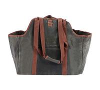 WIHFHGZ Sac Buches Imperméable en Toile Cirée, Porte Buche Solide pour Transport Bois de Chauffage, Grand Sac à Bûches Intérieur et Extérieur - Protection Renforcée, Poches Latérales