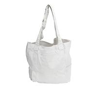WIHFHGZ Sac de Transport pour Tapis de Yoga, Sacoche à Épaule en Toile, Double Couche avec Fermeture Éclair - Grande Capacité, Multi - Usage, Parfait pour Cours de Yoga et Usage Quotidie (Blanche)
