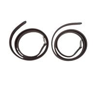 WIHFHGZ Sangles d'Étriers Équestres en Microfibre, 2 Pièces, Boucles en Acier Inoxydable - Confort Durable, Sécurité Renforcée, pour Équitation (Marron foncé)