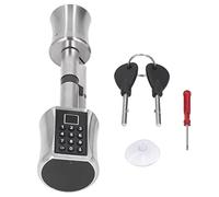 WIHFHGZ Serrure à Empreinte Digitale, Cylindre Intelligente, Épaisseur Porte 40-100 mm - Déverrouillage Multimode, Installation Sans Perçage, Maison et Bureau