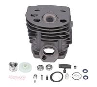 WIHFHGZ Set Joint De Culasse Piston Aluminium 46mm pour Tronçonneuse 51 55 - Haute Compatibilité, Matériaux Durables, Remplacement Précis