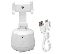 WIHFHGZ Support Téléphone avec Suivi Intelligent, Rotation 360 Degrés, Compact et Rechargeable - Suivi Automatique du Visage, Conception Flexible pour Voyage