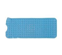 WIHFHGZ Tapis de Bain Antidérapant PVC, 100x40cm Bleu, Mat Flexible et Épais - Massage Pieds, Sûr et Facile à Nettoyer, pour Cuisine et Salle de Bain (Bleue)
