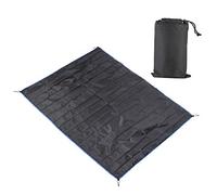 WIHFHGZ Tapis de Pique - Nique Portable Noir, Couverture de Camping Imperméable, Léger et Résistant - Revêtement TPU Étanche, Fixation Facile, Idéal Randonnée et Plein Air