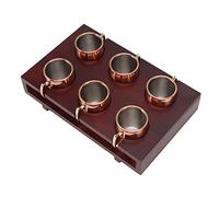WIHFHGZ Tasses de mulets Set Easy Nettoyage 2 oz Isolation thermique Mop à cocktail Moscou avec étagère pour bar