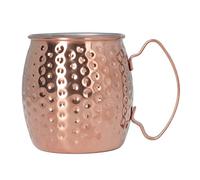 WIHFHGZ Verre Moscow Mule, Acier Inoxydable 304, 500ml Argent - Capacité Large, Antirouille, Pour et Restaurants (Ou Rose)