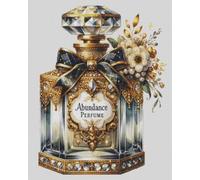 Wihgkin adultes broderie point de croix kits Flacon de parfum DIY débutant canevas point de croix kit 11CT toile pré-imprimé noel décoration de la maison (40x50cm)