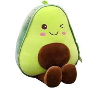 WIHXES Adorable Peluche Avocat - Coussin Fruit Doux et Douillet, Parfait pour la Décoration de Canapé et Cadeau en Peluche pour Enfants - Idéal pour Les Câlins (Green,85cm)