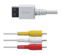 Wii : Cable Vidéo Av Rca Nintendo Neuf