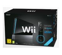 WII NOIRE+WII SPORT ET RESORT