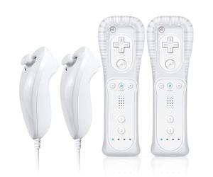 Wii Remote with Nunchuck, Wii Controller with Nunchuck, Compatible with Wii/Wii U, 2 Pack