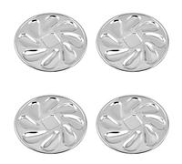 wiianoxd Lot de 4 assiettes à huîtres en forme de coquillage en acier inoxydable avec 8 fentes pour sauce aux huîtres