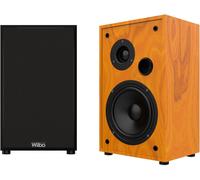 Wiibo String 15 Walnut - Enceintes Hifi De Bibliothèque - Puissance 100W - Niveau De Pression Acoustique >80Db - Tweeter 2 Pouces Et Woofer 5 Pouces - Paire D'Enceintes Surround Sound