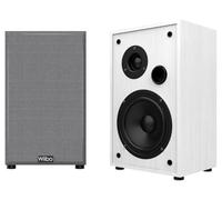 Wiibo String 15 White - Enceintes HiFi de bibliothèque - Puissance 100W - Niveau de Pression Acoustique >80dB - Tweeter 2 Pouces et Woofer 5 Pouces - Paire d'enceintes Surround Sound
