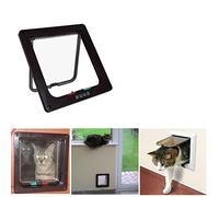 Wiiguda@ Cat Mate Chatières pour Petit Animaux avec 4 Modes de Sortir Accès Libre et Tunnel Cache Découpe, Noir.