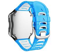 WIIKAI Bracelet de montre de rechange compatible avec Garmin Forerunner 920XT, bracelet de montre en silicone (bleu ciel)…