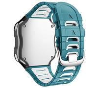 WIIKAI Bracelet de montre de rechange compatible avec Garmin Forerunner 920XT, bracelet de montre en silicone (bleu vert)