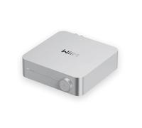 WiiM Amp, ampli Streaming pour Enceintes passives, HDMI Arc, Argent | Améliorez vos enceintes passives avec streaming Hi-Fi, audio HDMI ARC, RoomFit et contrôle intelligent dans un ampli compact