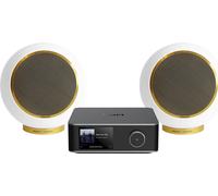 WiiM Amp Ultra Anthracite + Elipson Planet L Performance Blanc mat Gold - Chaînes composées