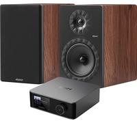 WiiM Amp Ultra Anthracite + Elipson Prestige Facet II 8B Noyer - Chaînes composées