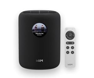 WiiM Sound, Enceinte Intelligente Hi-Res avec WiFi et écran Tactile, Noir | Puissance crête 100W 2.1 stéréo, AI RoomFit, audio multi-pièce, appairage stéréo, Wi-Fi 6E, télécommande vocale incluse