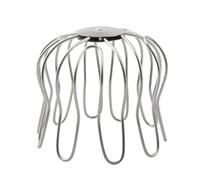 WIIYENA 1 filtre de protection de gouttière en acier inoxydable pour jardin, gouttière, gouttière de descente, protection de balcon, pièces d'amélioration de la maison, 75-85 mm